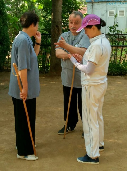 на тренировке